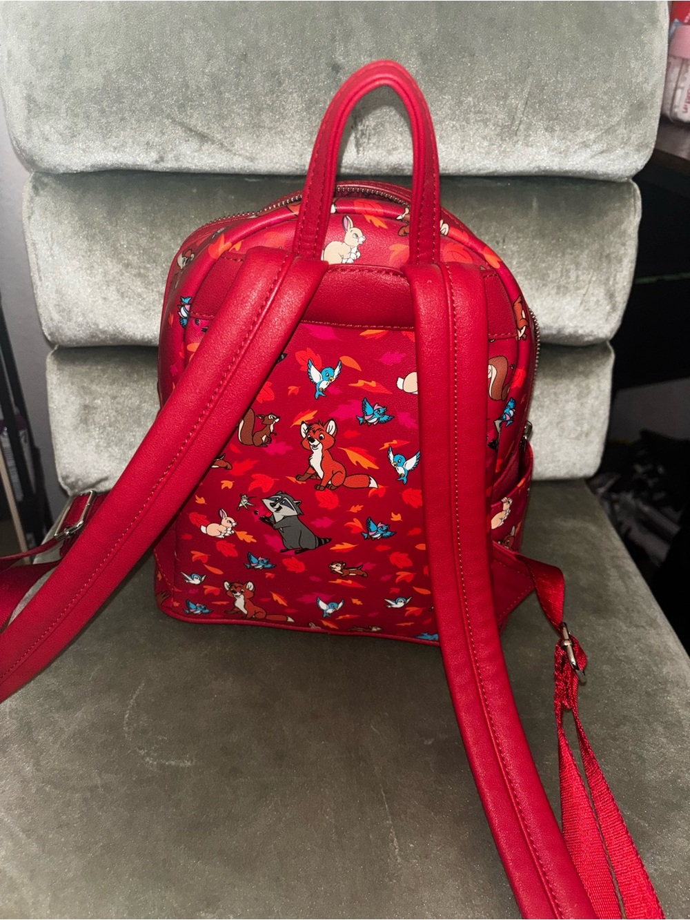 Dooney & Bourke Red Woodland Character Mini Backpack - Picture 2 of 3